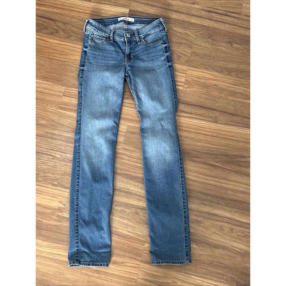 Hollister HCO Juniors 0/0S 24x30 Lowrise Distressed Jeans EUC